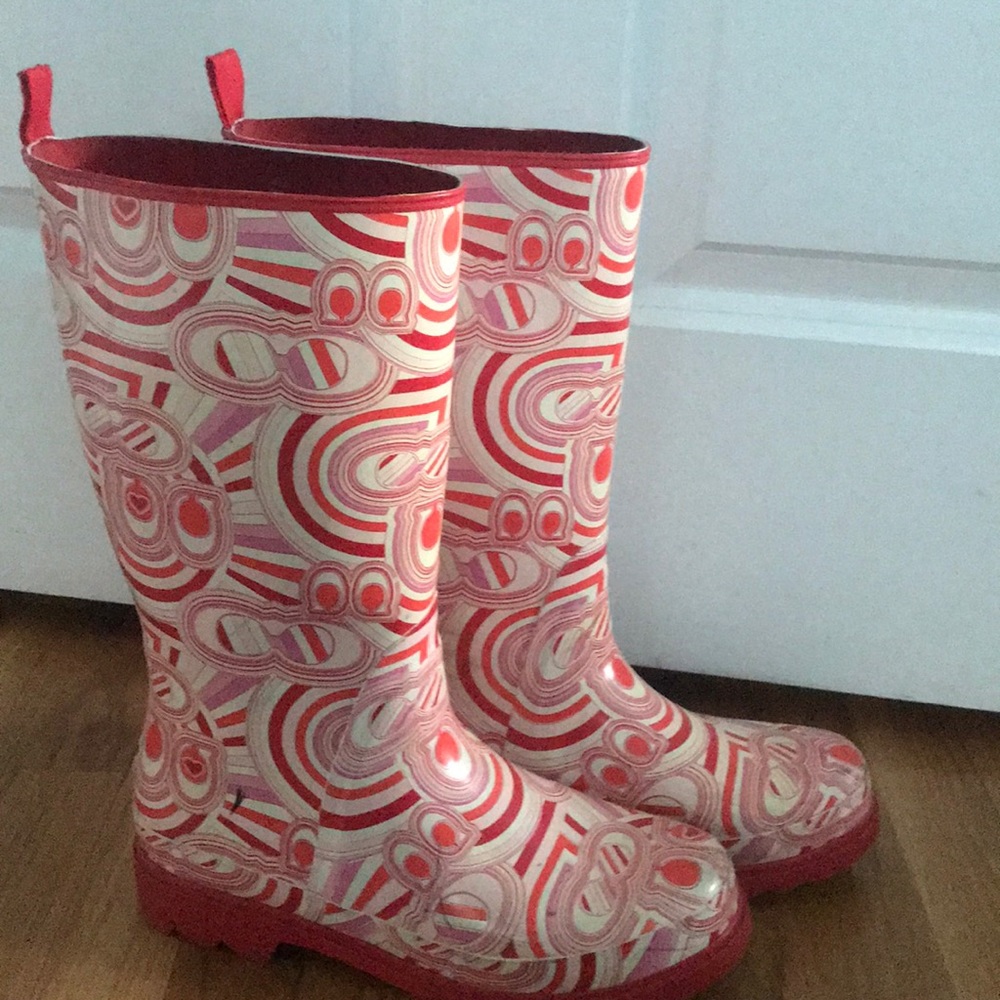 Coach rain boots